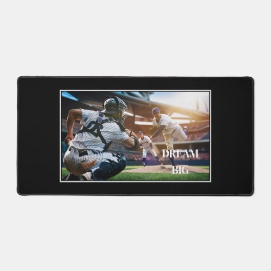 Dream Big Baseball Desk Mat (Voorkant)