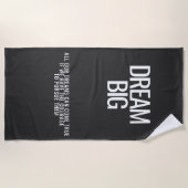 Dream Big Beach Handdoek (Voorkant)