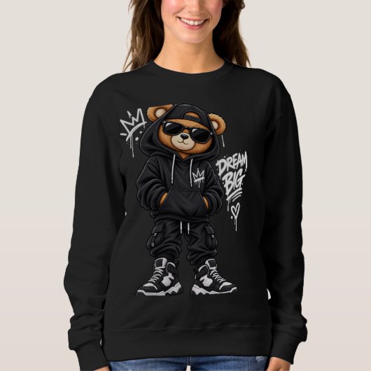 Dream Big Bear Street Style Trui (Voorkant)