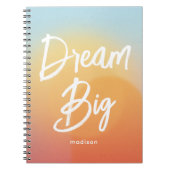 Dream Big Beauful Summer Sky Notitieboek (Voorkant)