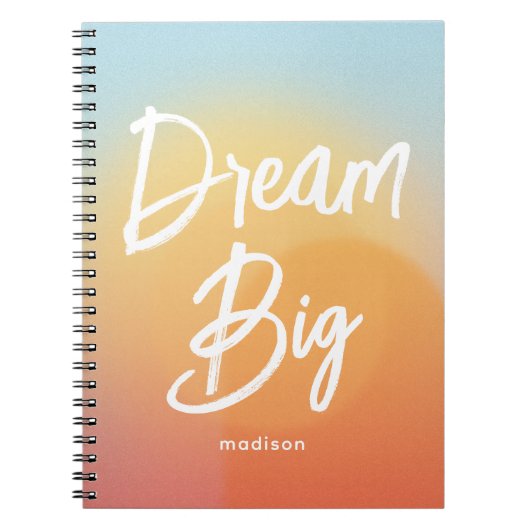 Dream Big Beauful Summer Sky Notitieboek (Voorkant)