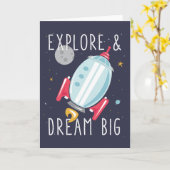 Dream Big Blank-kaart Kaart (Gele Bloem)