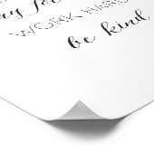 Dream Big, blijf gefocust, werk hard, wees vriende Poster (Hoek)