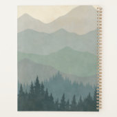 Dream Big Blue Boho Mountains Retro Planner (Achterkant)