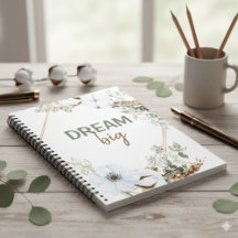 Dream Big Boho Chic Pampas Grass Insping Quote