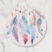 Dream Big Boho Dreamweaver Birthday bedankt Bedankjes Labels (Achterkant)