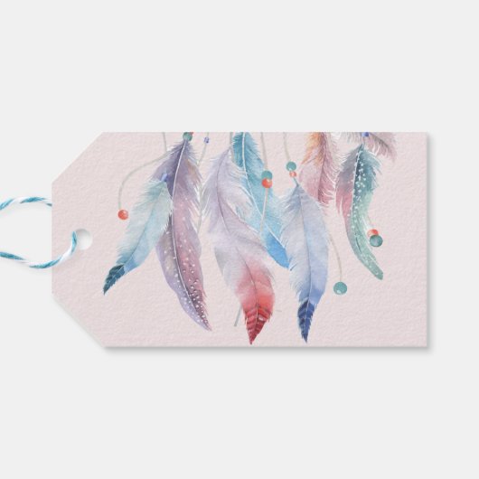 Dream Big Boho Dreamweaver Birthday Cadeaulabel (Achterkant Horizontaal)