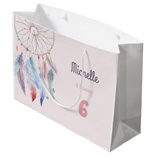 Dream Big Boho Dreamweaver Birthday Groot Cadeauzakje (Achterkant Gekanteld)