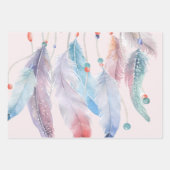 Dream Big Boho Dreamweaver Birthday Inpakpapier Vel (Voorkant 3)