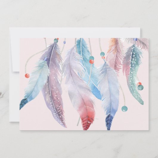 Dream Big Boho Dreamweaver Birthday Kaart (Achterkant)