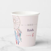 Dream Big Boho Dreamweaver Birthday Papieren Bekers (Voorkant)