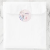 Dream Big Boho Dreamweaver Birthday Ronde Sticker (Tas)