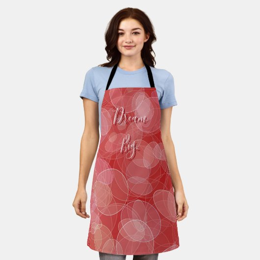 Dream Big. Bokeh rode textuur Schort (Gedragen)