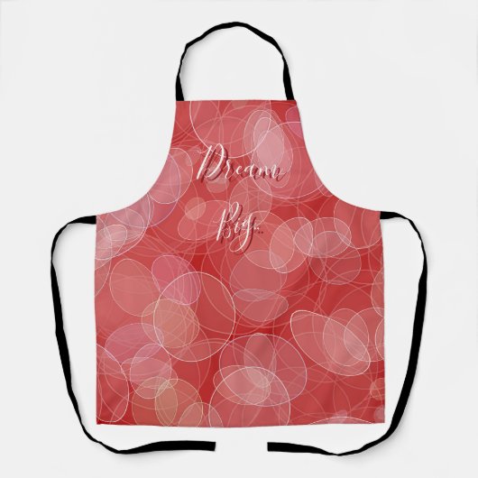 Dream Big. Bokeh rode textuur Schort (Voorkant)