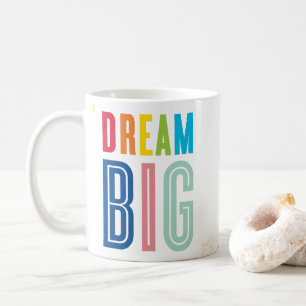 DREAM BIG bold modern motivatie mantra quote Koffiemok