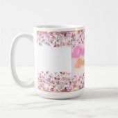 Dream Big Brew Bigger Floral Coffee Cup – Roze Neo Koffiemok (Links)