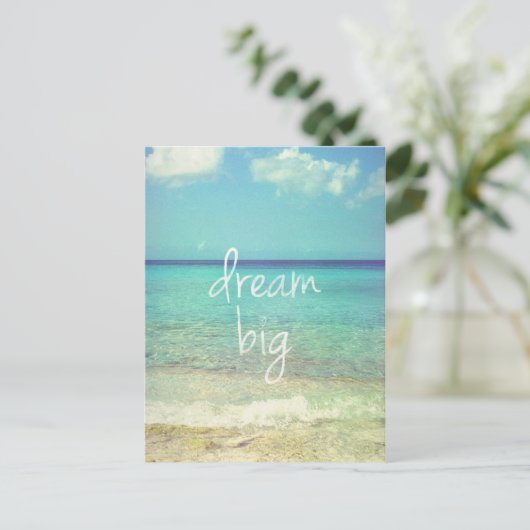 Dream big briefkaart (Staand voorkant)