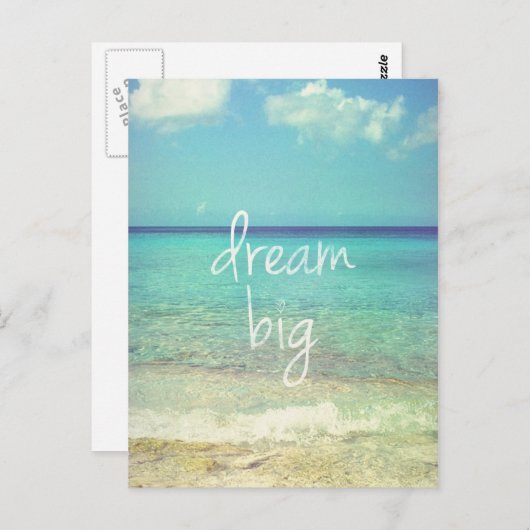Dream big briefkaart (Voorkant / Achterkant)