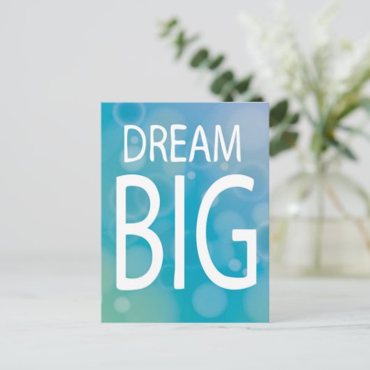 Dream Big Briefkaart (Staand voorkant)