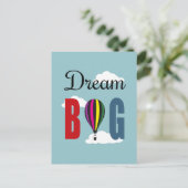 Dream big briefkaart (Staand voorkant)