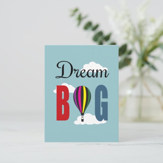 Dream big briefkaart (Staand voorkant)