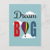 Dream big briefkaart (Voorkant)
