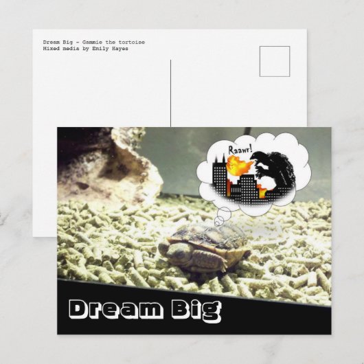 Dream Big Briefkaart (Voorkant / Achterkant)