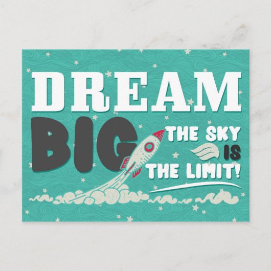 Dream Big Briefkaarten - Leerling voor studenten K (Voorkant)