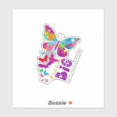 Dream BIG Butterflies vliegen naar boven gepersona Sticker (Vel)
