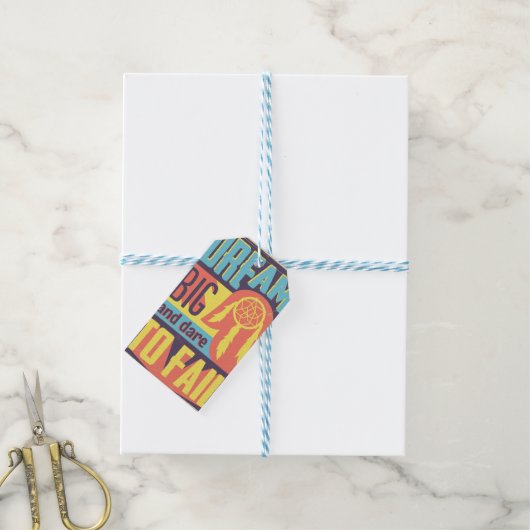 Dream Big Cadeaulabel (Met Touw)