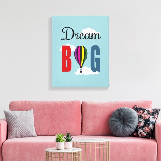 Dream big canvas afdruk (Insitu (Woonkamer))
