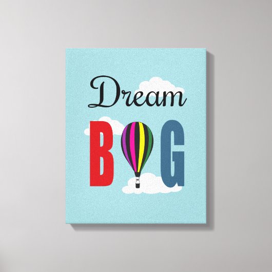 Dream big canvas afdruk (Voorkant)