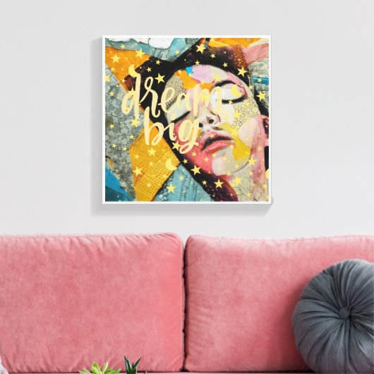 Dream Big Canvas Afdruk (Insitu (Woonkamer))