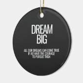 Dream Big Ceramic Ornament (Links)