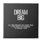 Dream Big Ceramic Tegel Tegeltje (Voorkant)