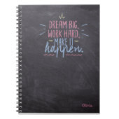 Dream Big Chalkboard Notitieboek (Voorkant)