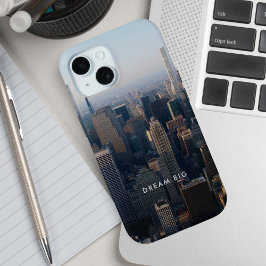Dream Big City Motivatie iPhone 15 Case