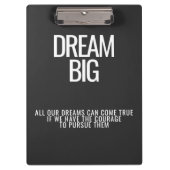 Dream Big Clipboard Klembord (Voorkant)