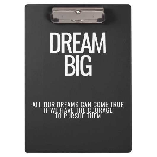 Dream Big Clipboard Klembord (Voorkant)