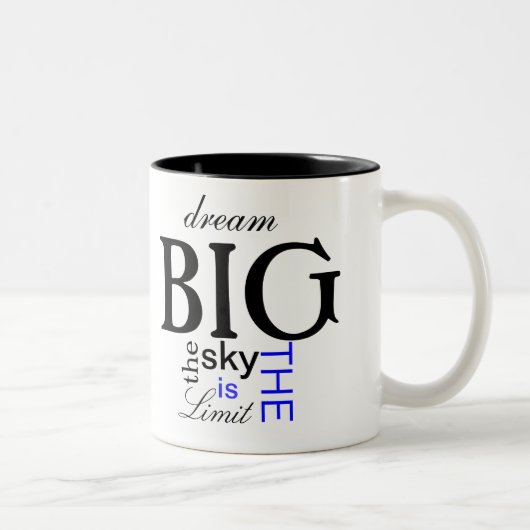 Dream BIG Coffee Mok (Rechts)