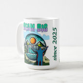 Dream Big Coffee Mok – Inspirerend Quote Cup (Voorkant links)