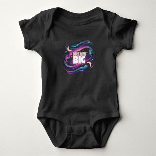 Dream Big - Cosmic Galaxy Baby Bodysuit (Voorkant)