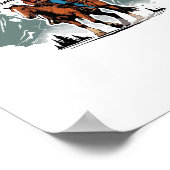 Dream Big - Cowboy Riding Horse Poster (Hoek)