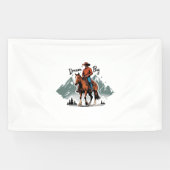 Dream Big - Cowboy Riding Horse Spandoek (Horizontaal)