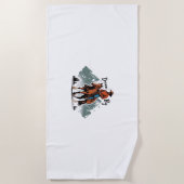 Dream Big - Cowboy Riding Horse Strandlaken (Voorkant)