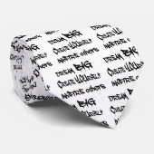 Dream Big Creëer Yourself Inspire Anderen - zwart Stropdas (Opgerold)