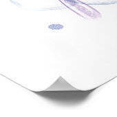 Dream Big Custom Flower Art Inspirerend Poster (Hoek)