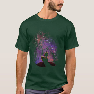 Dream Big Cute Fox Stars Space Galaxy Howl T-shirt