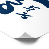 Dream Big Daily - Motivational Brush Stroke Art Poster (Hoek)