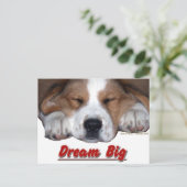 Dream Big Dog Briefkaart (Staand voorkant)